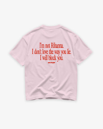 Heavy Oversized Tee - I Will Block You
