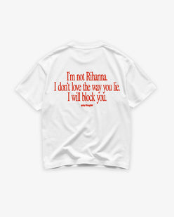 Heavy Oversized Tee - I Will Block You