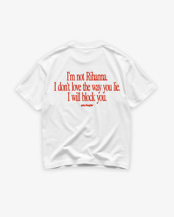Heavy Oversized Tee - I Will Block You
