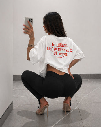 Heavy Oversized Tee - I Will Block You