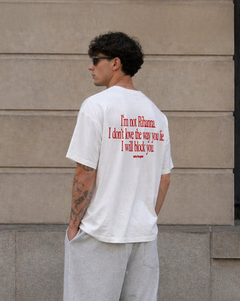 Heavy Oversized Tee - I Will Block You
