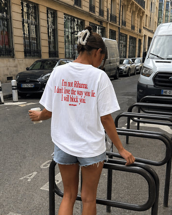 Heavy Oversized Tee - I Will Block You