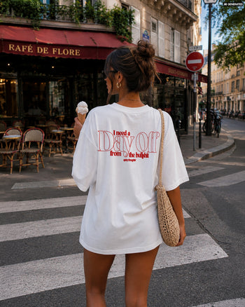 Heavy Oversized Tee - I Need a Day Off From the Bullshit
