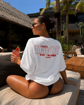Heavy Oversized Tee - I Need a Day Off From the Bullshit
