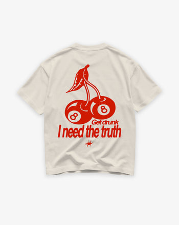 Heavy Oversized Tee - Get drunk I need the truth
