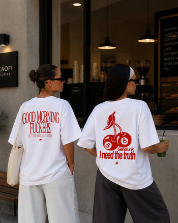 Heavy Oversized Tee - Get drunk I need the truth