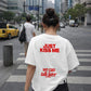 Heavy Oversized Tee - Just Kiss Me We Can Talk Later