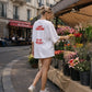 Heavy Oversized Tee - Just Kiss Me We Can Talk Later