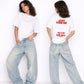 Heavy Oversized Tee - Just Kiss Me We Can Talk Later