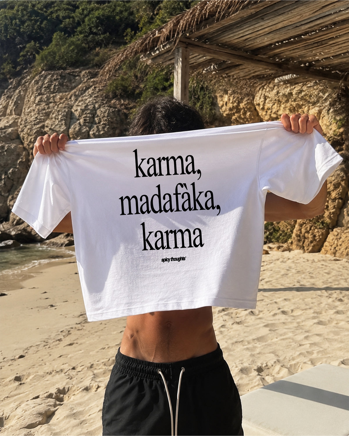 Heavy Oversized Tee - Karma Madafaka Karma