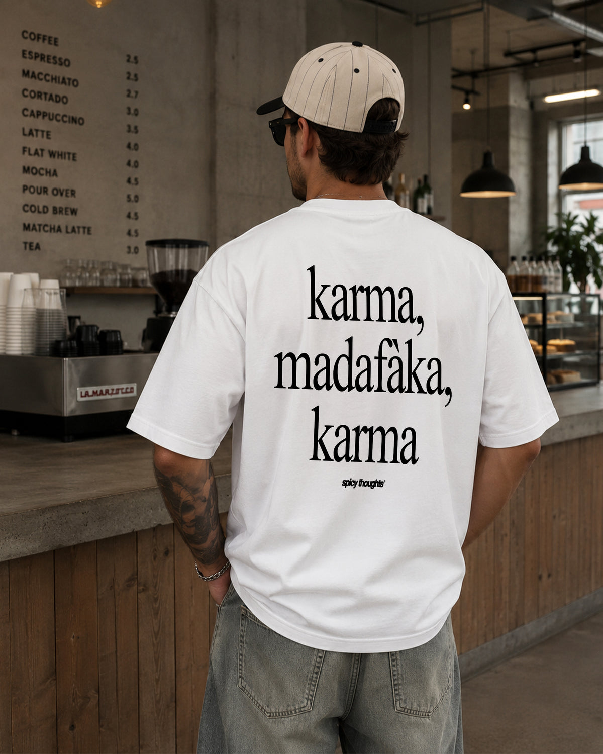 Heavy Oversized Tee - Karma Madafaka Karma