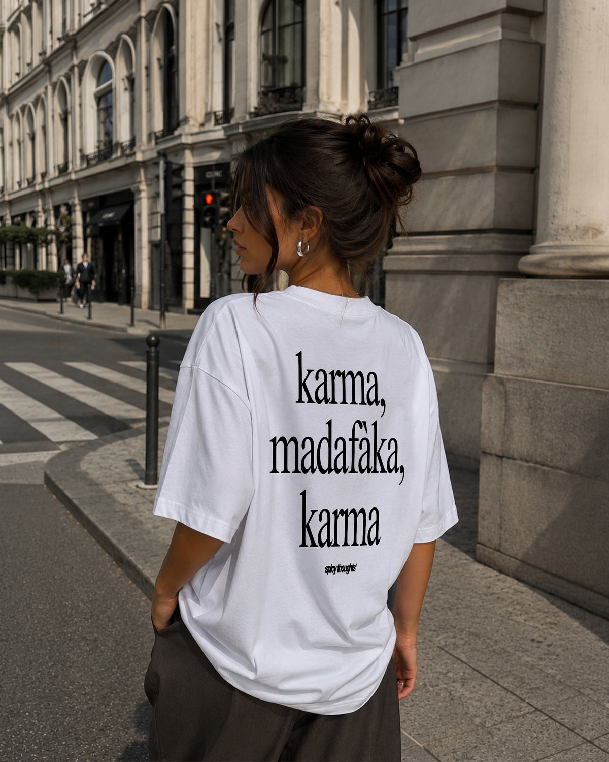 Heavy Oversized Tee - Karma Madafaka Karma