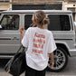 Heavy Oversized Tee - Karma Is Only a Bitch If You Are