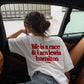 Heavy Oversized Tee - Life is a race and i am lewis hamilton
