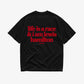 Heavy Oversized Tee - Life is a race and i am lewis hamilton