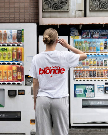 Heavy Oversized Tee - Life Is Better Blonde