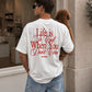 Heavy Oversized Tee - Life is so cool when you don't care