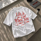 Heavy Oversized Tee - Life is so cool when you don't care