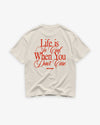 Heavy Oversized Tee - Life is so cool when you don't care