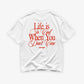 Heavy Oversized Tee - Life is so cool when you don't care