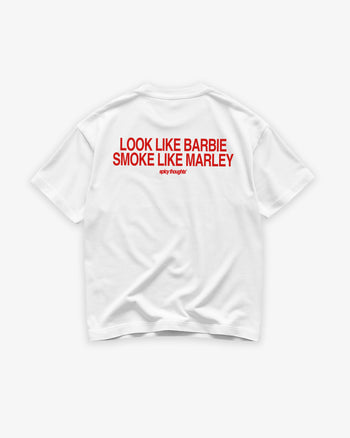 Heavy Oversized Tee - Look Like Barbie, Smoke Like Marley