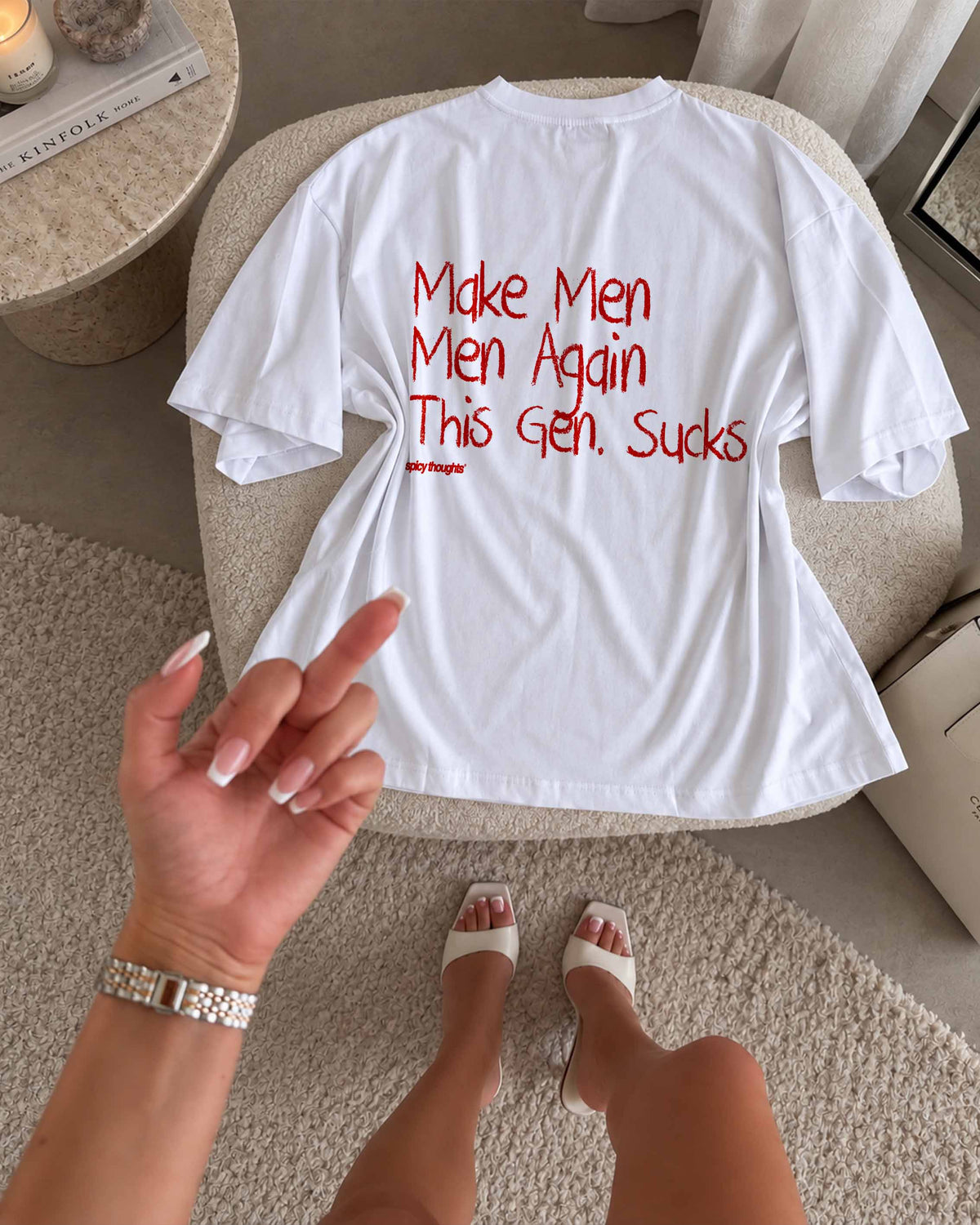 Heavy Oversized Tee - Make Men Men Again