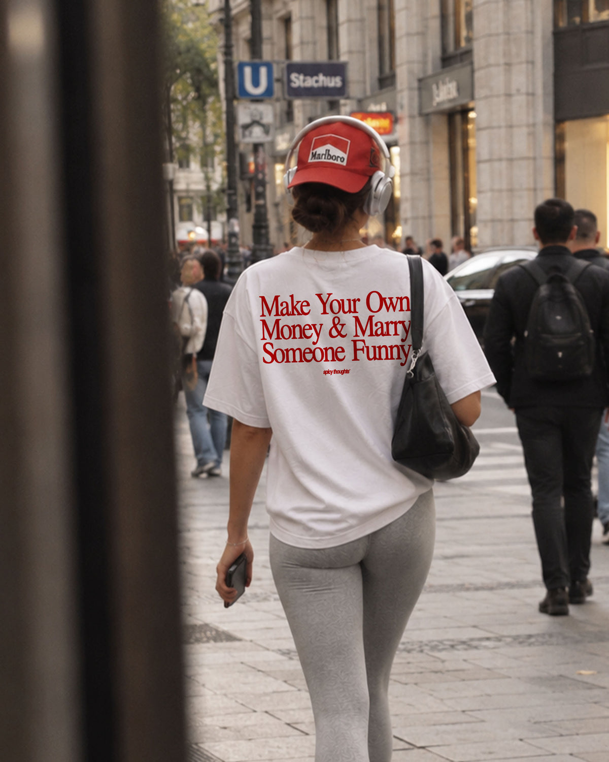 Heavy Oversized Tee - Make Your Own Money & Marry Someone Funny