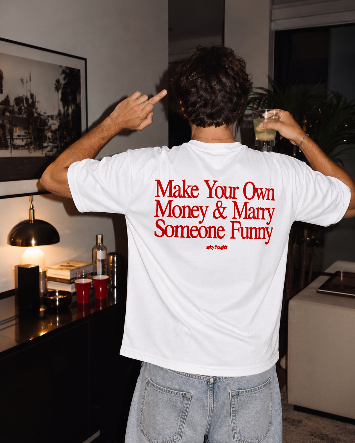 Heavy Oversized Tee - Make Your Own Money & Marry Someone Funny