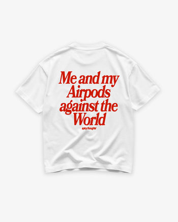 Heavy Oversized Tee - Me & My AirPods