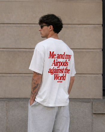 Heavy Oversized Tee - Me & My AirPods