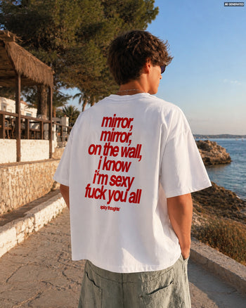 Heavy Oversized Tee - Mirror, mirror on the wall