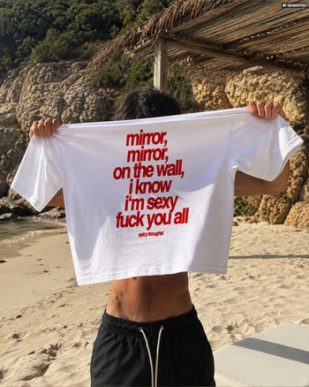 Heavy Oversized Tee - Mirror, mirror on the wall