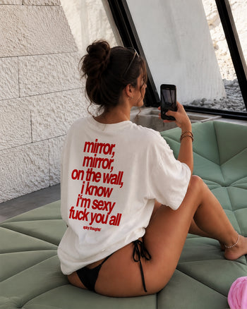 Heavy Oversized Tee - Mirror, mirror on the wall