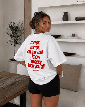 Heavy Oversized Tee - Mirror, mirror on the wall