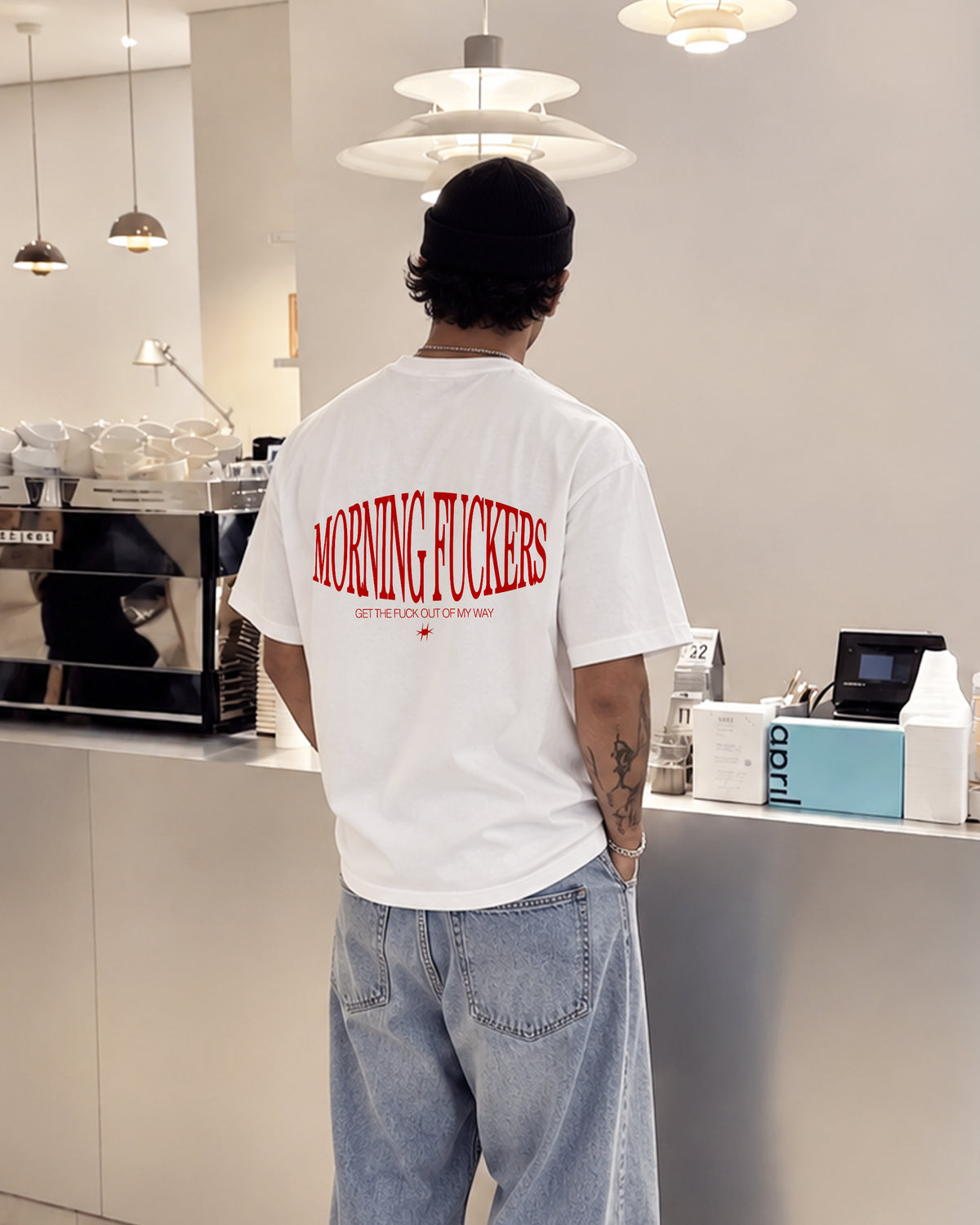 Heavy Oversized Tee - Morning Fuckers
