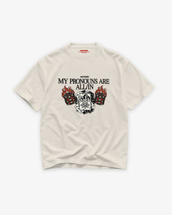 Heavy Oversized Tee - My pronouns are ALL/IN