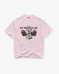 Heavy Oversized Tee - My pronouns are ALL/IN