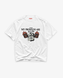 Heavy Oversized Tee - My pronouns are ALL/IN