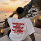 Heavy Oversized Tee - Never Fuck With A Fucked Up Fucker