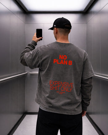 Heavy Oversized Tee - No plan B. Expensive shit only