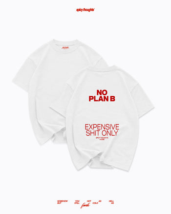 Heavy Oversized Tee - No plan B. Expensive shit only