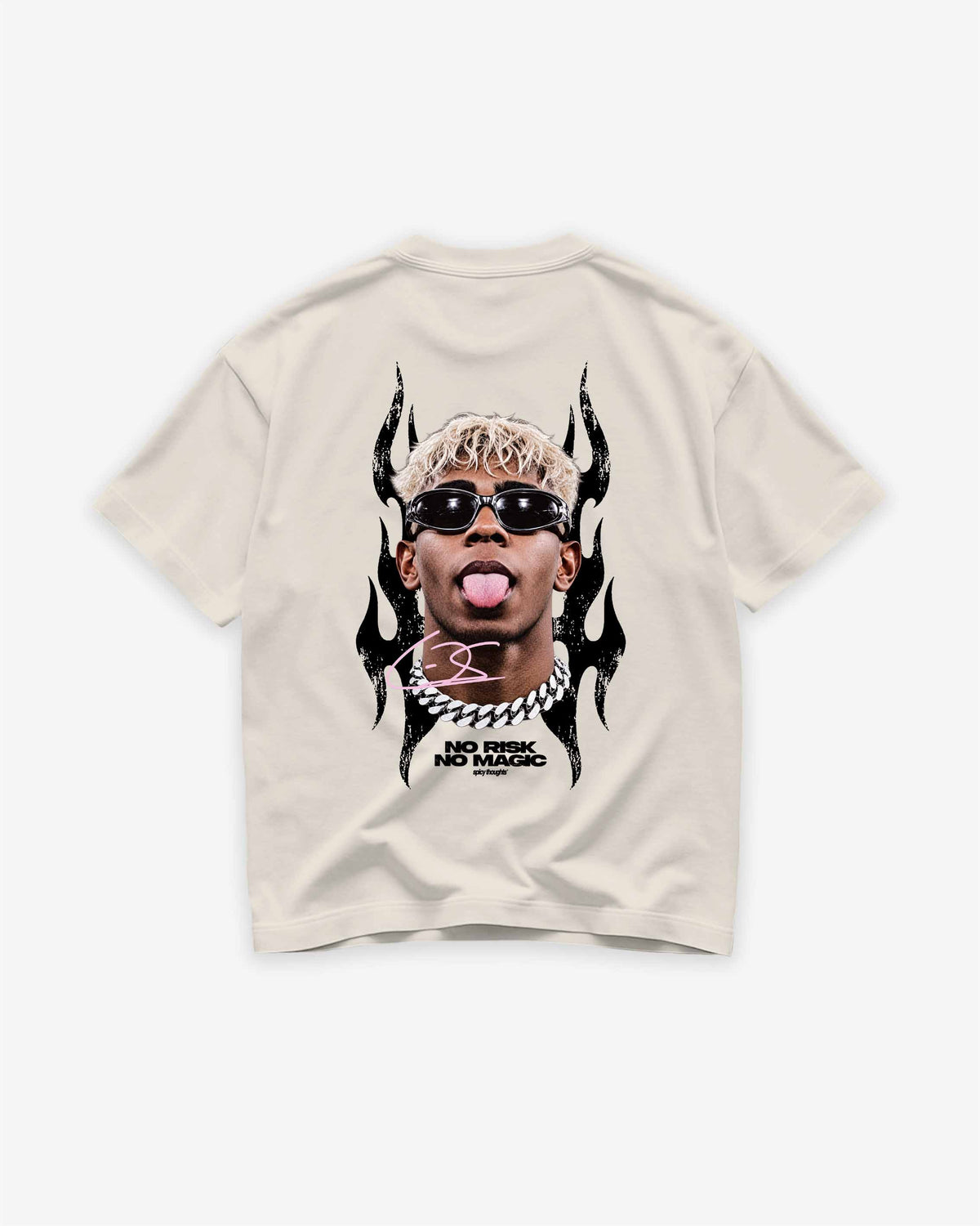 Heavy Oversized Tee - No Risk No Magic