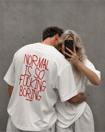 Heavy Oversized Tee - Normal Is So Fucking Boring