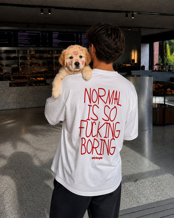 Heavy Oversized Tee - Normal Is So Fucking Boring