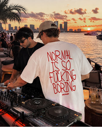 Heavy Oversized Tee - Normal Is So Fucking Boring