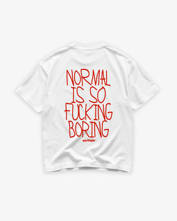 Heavy Oversized Tee - Normal Is So Fucking Boring