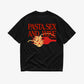 Heavy Oversized Tee - Pasta Sex and Wine