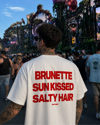 Heavy Oversized Tee - Brunette, Sun Kissed, Salty Hair