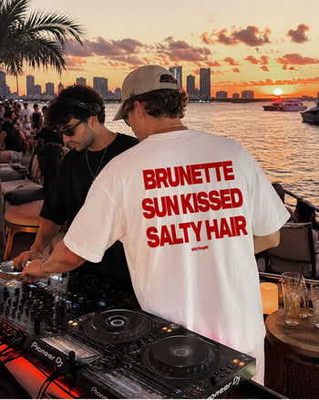 Heavy Oversized Tee - Brunette, Sun Kissed, Salty Hair