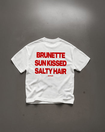 Heavy Oversized Tee - Brunette, Sun Kissed, Salty Hair
